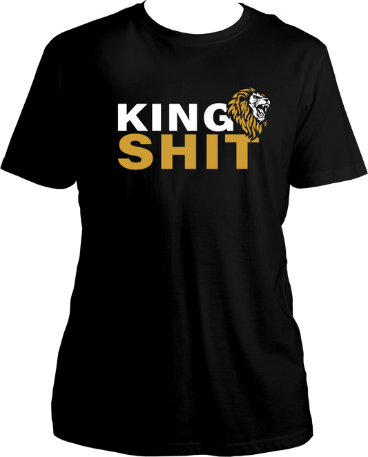 "Unleash your inner king with our King Shit unisex t-shirt! Featuring a roaring lion, this bold and stylish shirt is inspired by the latest Punjabi track. Made with pure cotton, it's perfect for showing off your swag. Don't miss out, invite all the Punjabi boys to shop this amazing t-shirt now!"