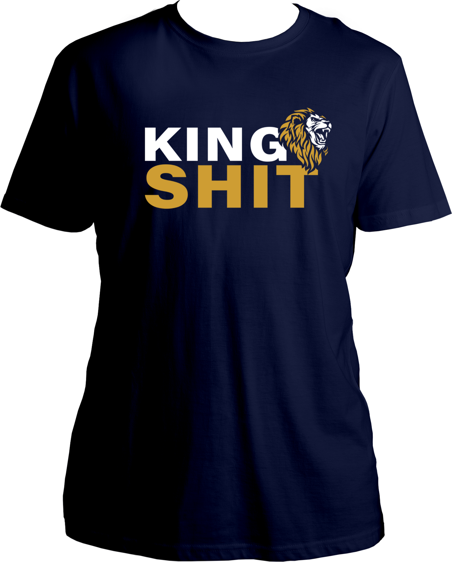 "Unleash your inner king with our King Shit unisex t-shirt! Featuring a roaring lion, this bold and stylish shirt is inspired by the latest Punjabi track. Made with pure cotton, it's perfect for showing off your swag. Don't miss out, invite all the Punjabi boys to shop this amazing t-shirt now!"