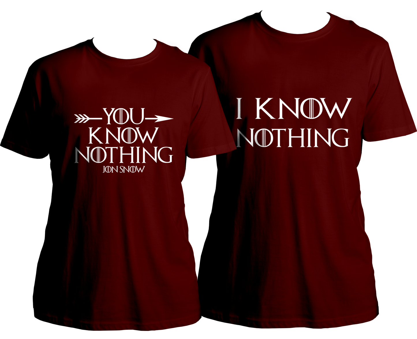 Know Nothing Couple Combo Unisex T-Shirts