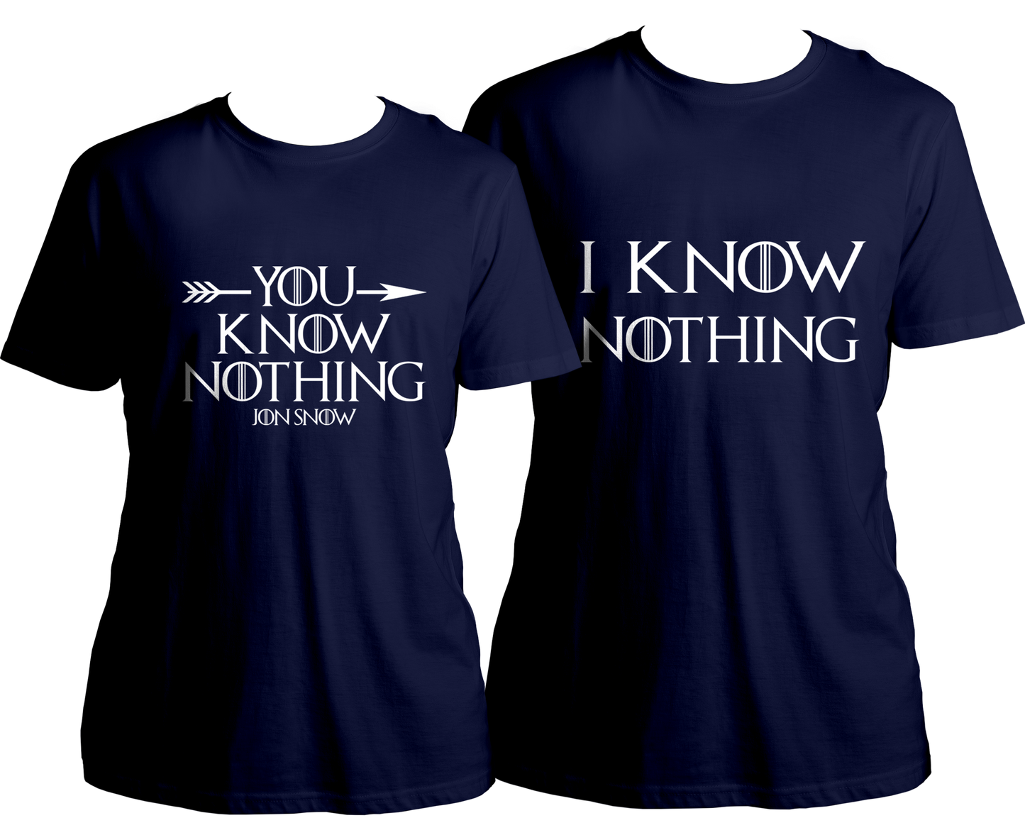 Know Nothing Couple Combo Unisex T-Shirts
