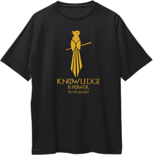 Oversized unisex t-shirt featuring the Mockingbird sigil from Game of Thrones.
