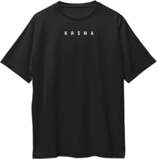 Front view of KR$NA Oversized Unisex T-Shirt with small KR$NA logo in the middle.