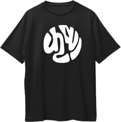 Black Shri Krishna कृष्ण oversized T-shirt with Hindi Krishna naam print by Garrari