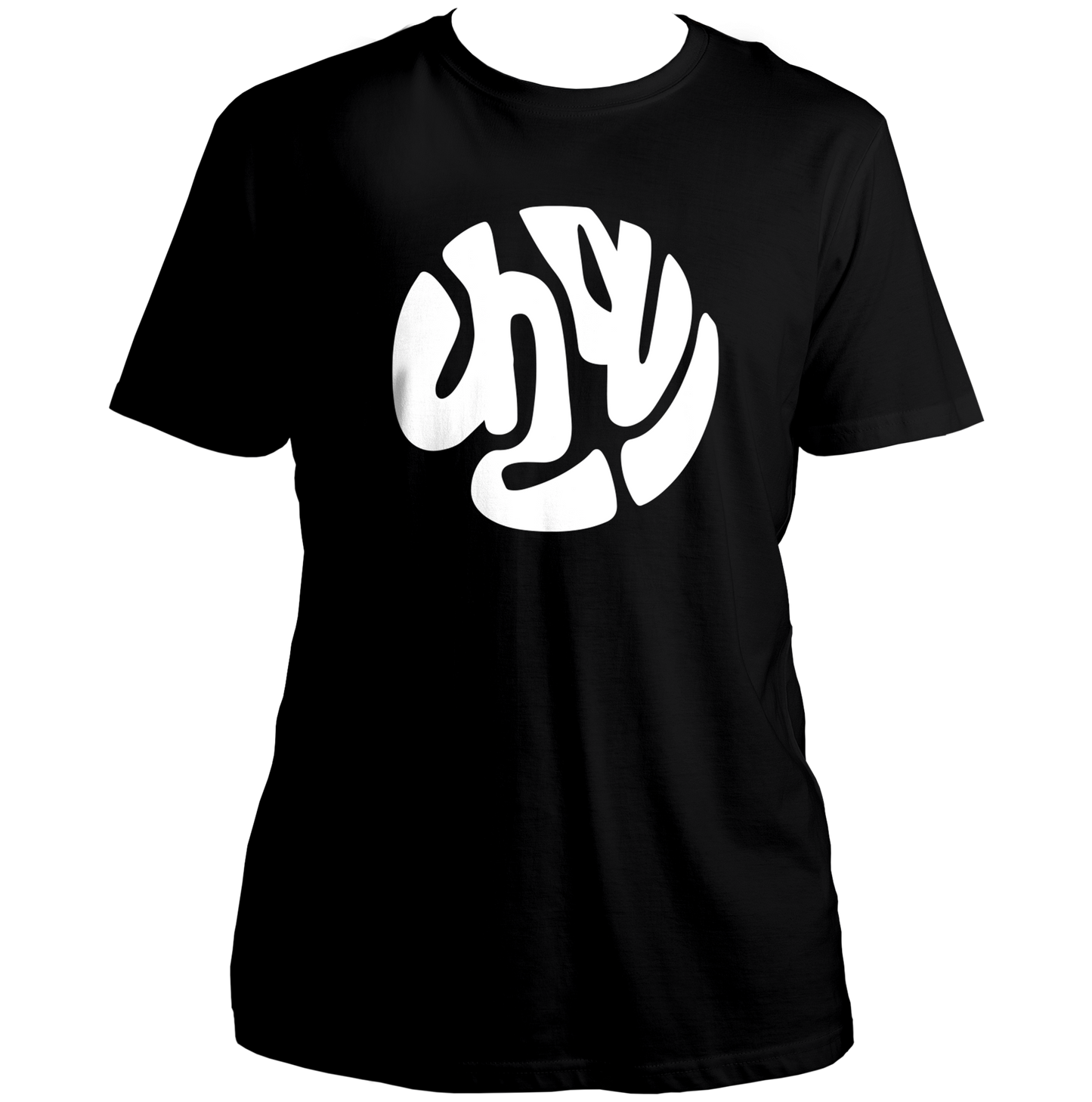 Black Shri Krishna कृष्ण T-shirt with bold Krishna bhakti design by Garrari
