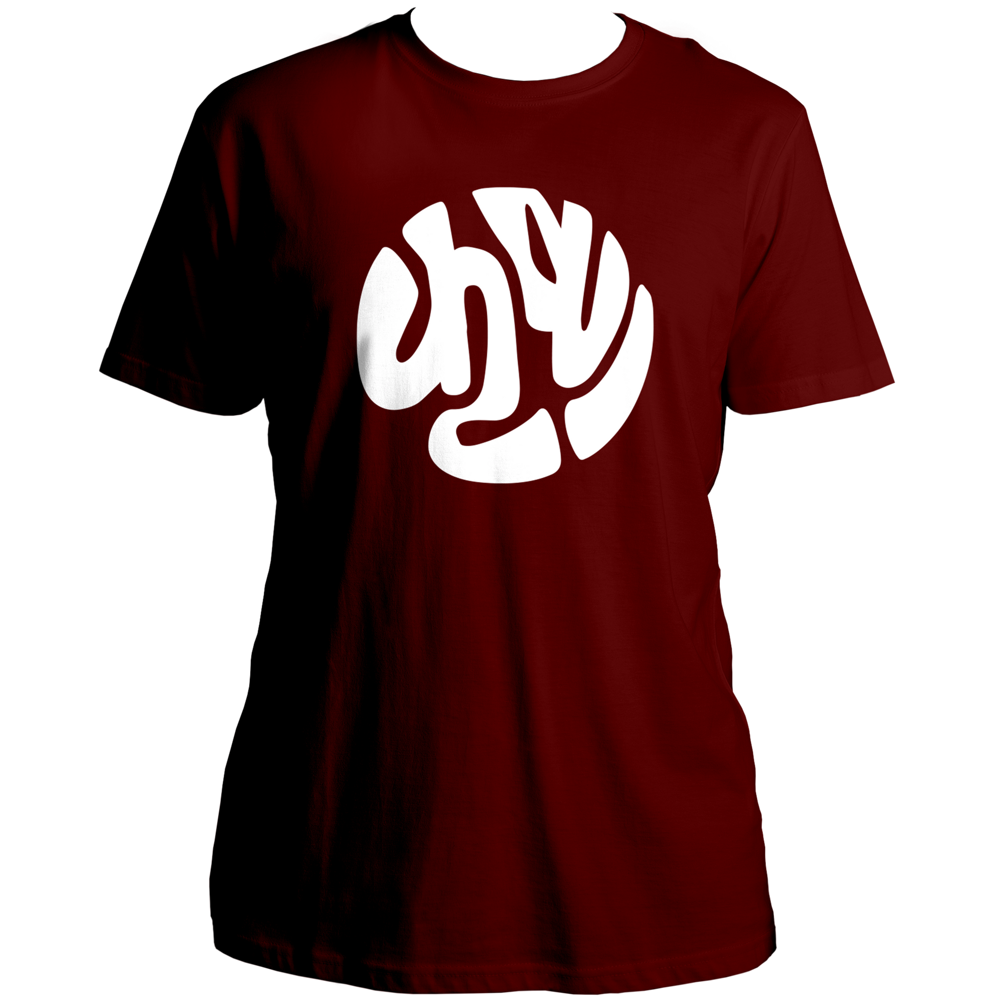 Maroon Shri Krishna कृष्ण T-shirt with Hindi Krishna name print by Garrari