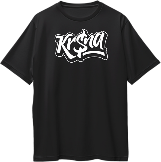 Front view of KR$NA Oversized Unisex T-Shirt featuring bold 'KR$NA' graphic across the chest.