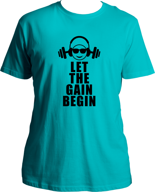 Get your gym chic on with Garrari's special Let The Gain Begin Unisex T-Shirts! These stylish tees will make your workout extra special - no more boring, basic 'fits! From the gym to the streets, these threads will keep you looking fresh and fly. Let the gains commence!
