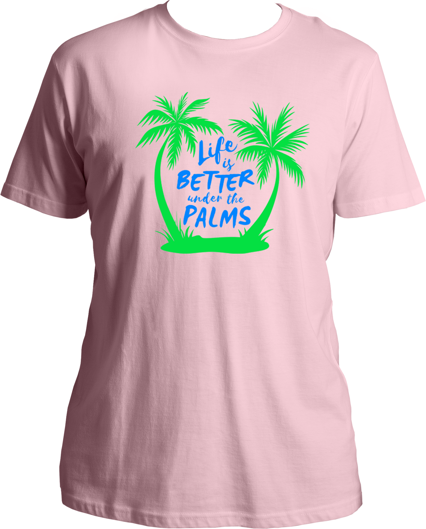 Relax under the palms in this stylish, comfy "Life Is Better Under The Palms" Vacation T-Shirt! Perfect for men, women and kids, this 100% Cotton T-shirt from Garrari is the perfect way to make memories on your next family trip. Make your next beach vacation extra special!