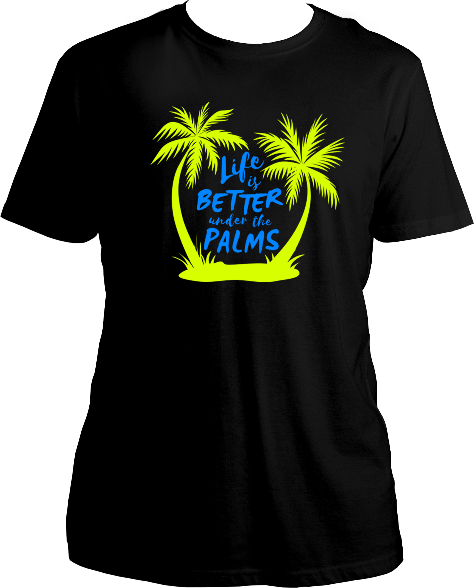 Relax under the palms in this stylish, comfy "Life Is Better Under The Palms" Vacation T-Shirt! Perfect for men, women and kids, this 100% Cotton T-shirt from Garrari is the perfect way to make memories on your next family trip. Make your next beach vacation extra special!