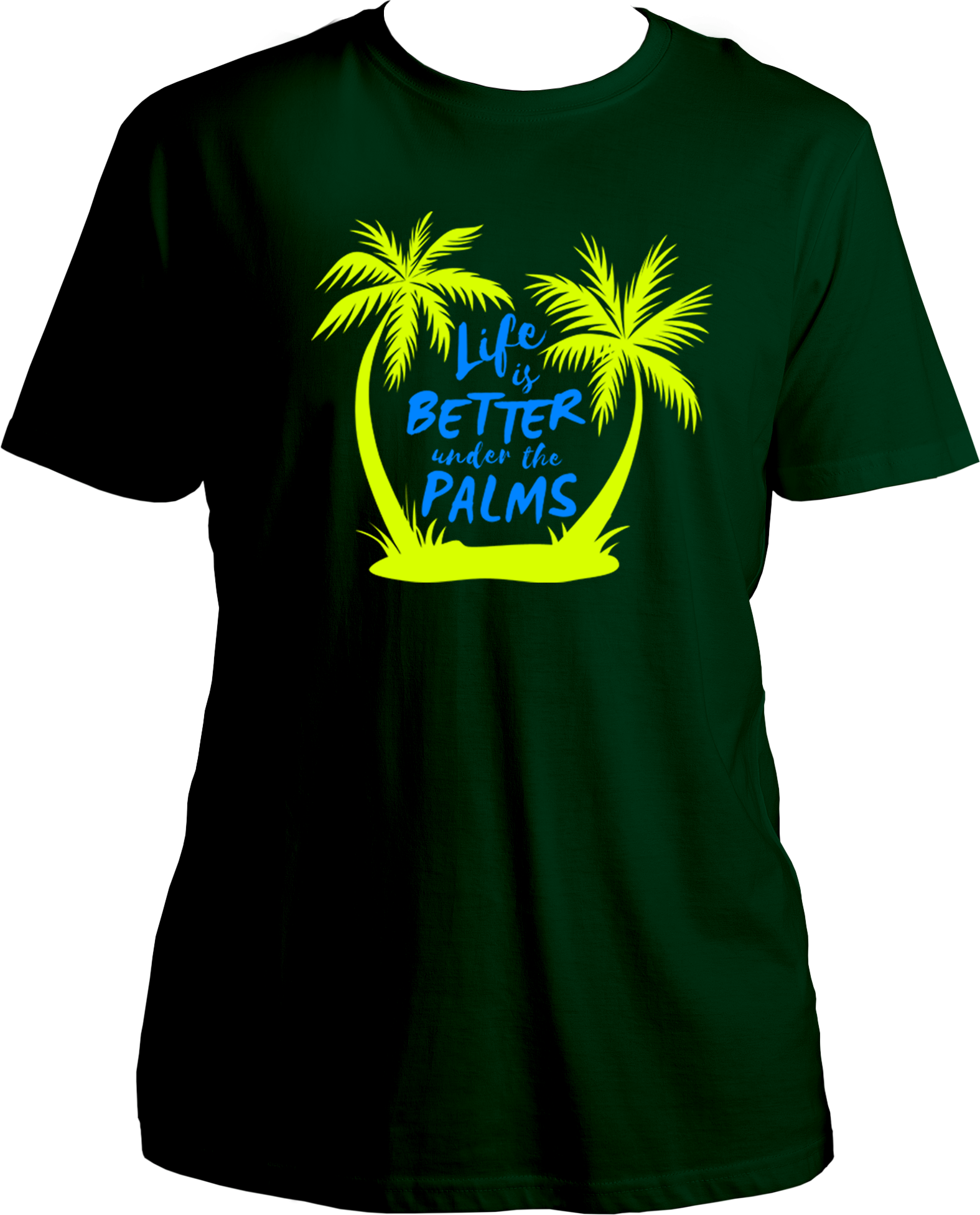 Relax under the palms in this stylish, comfy "Life Is Better Under The Palms" Vacation T-Shirt! Perfect for men, women and kids, this 100% Cotton T-shirt from Garrari is the perfect way to make memories on your next family trip. Make your next beach vacation extra special!
