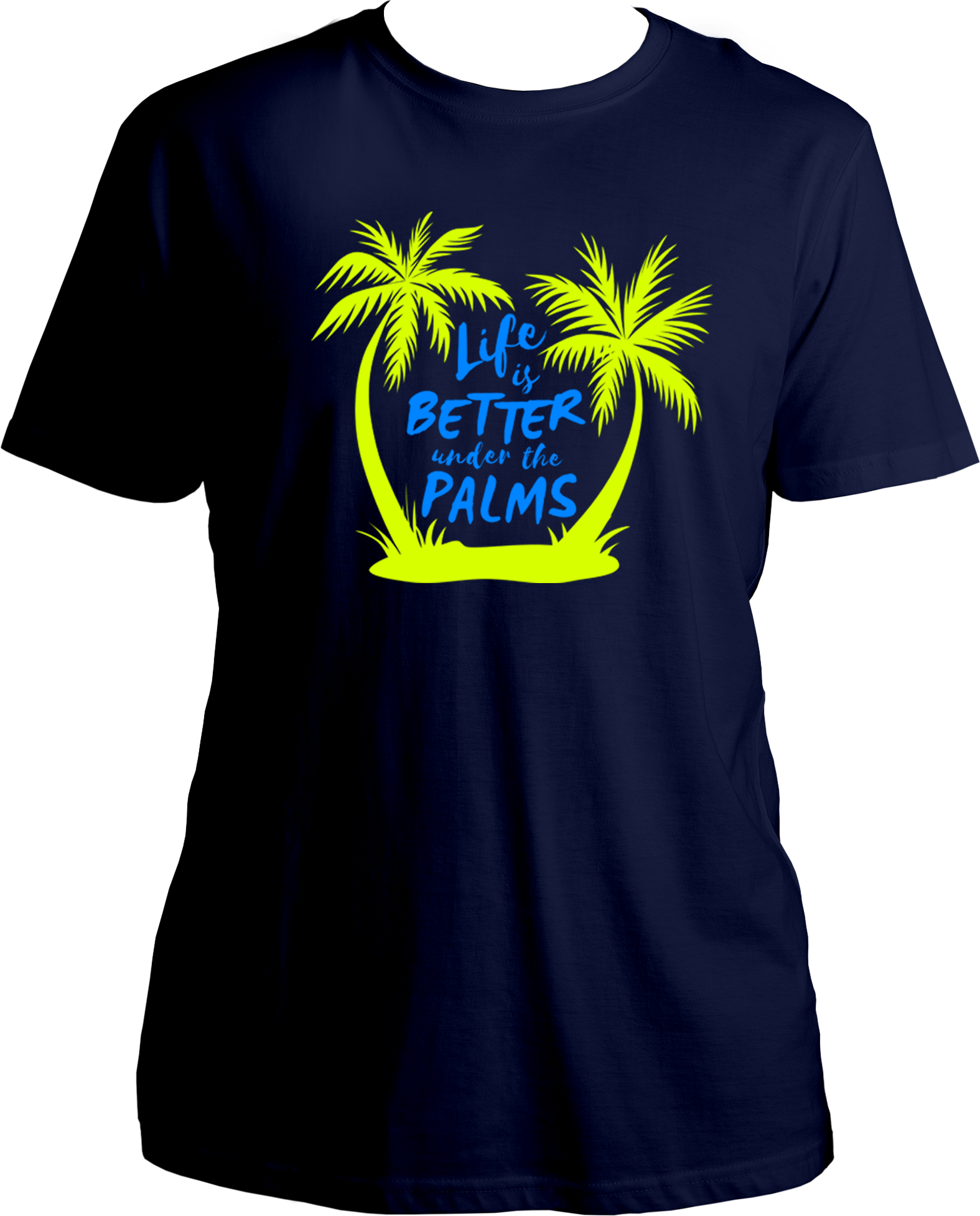 Relax under the palms in this stylish, comfy "Life Is Better Under The Palms" Vacation T-Shirt! Perfect for men, women and kids, this 100% Cotton T-shirt from Garrari is the perfect way to make memories on your next family trip. Make your next beach vacation extra special!