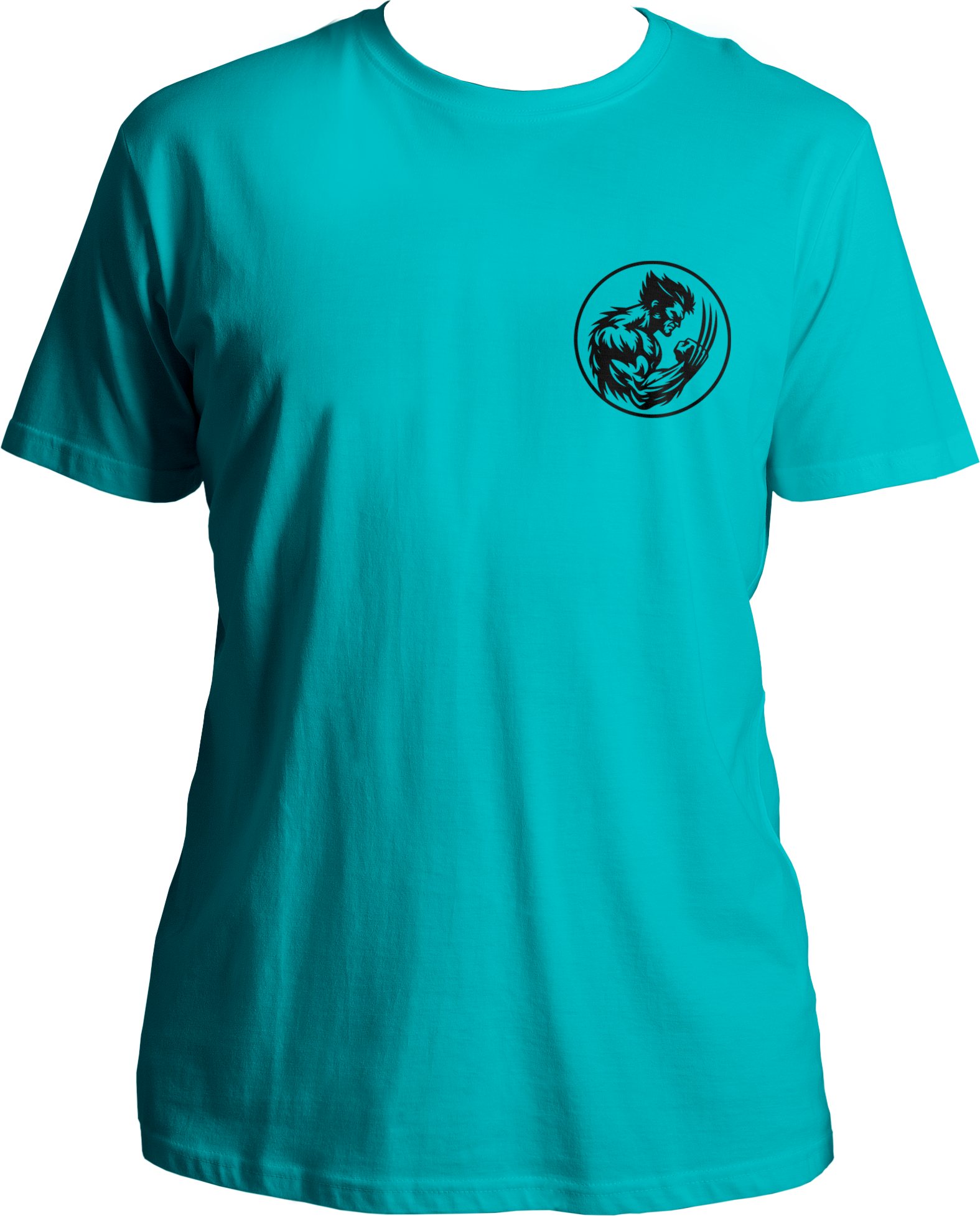 Front view of Logan Wolverine Unisex T-Shirt featuring Wolverine's iconic design, perfect for Marvel fans