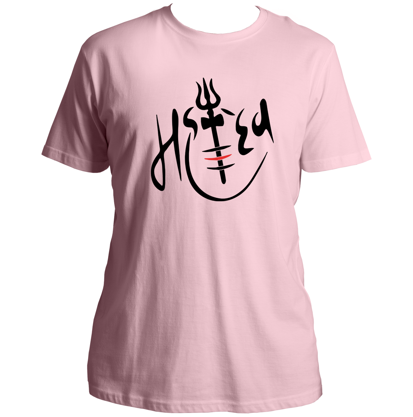 Baby Pink Mahadev T-shirt with Mahadev devotional print by Garrari