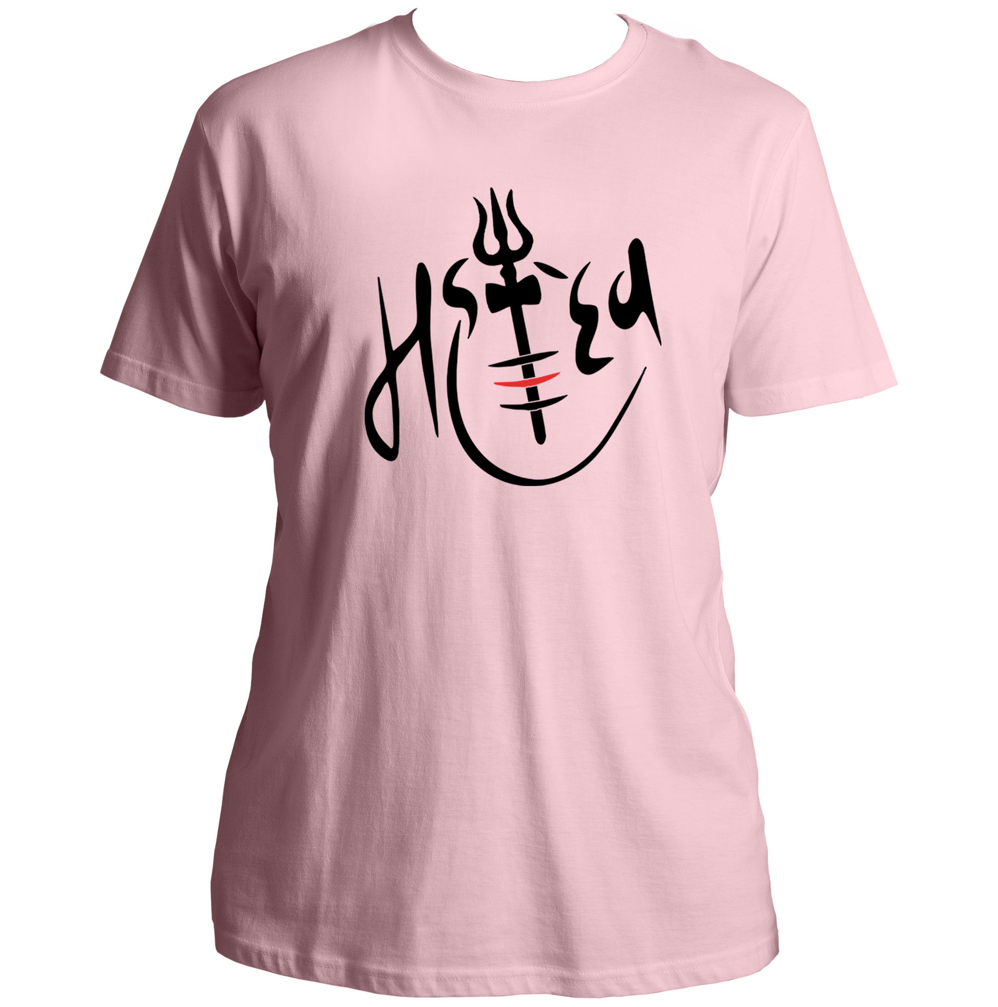 Baby Pink Mahadev T-shirt with Mahadev devotional print by Garrari