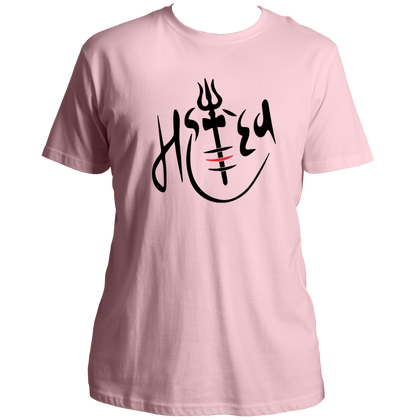 Baby Pink Mahadev T-shirt with Mahadev devotional print by Garrari