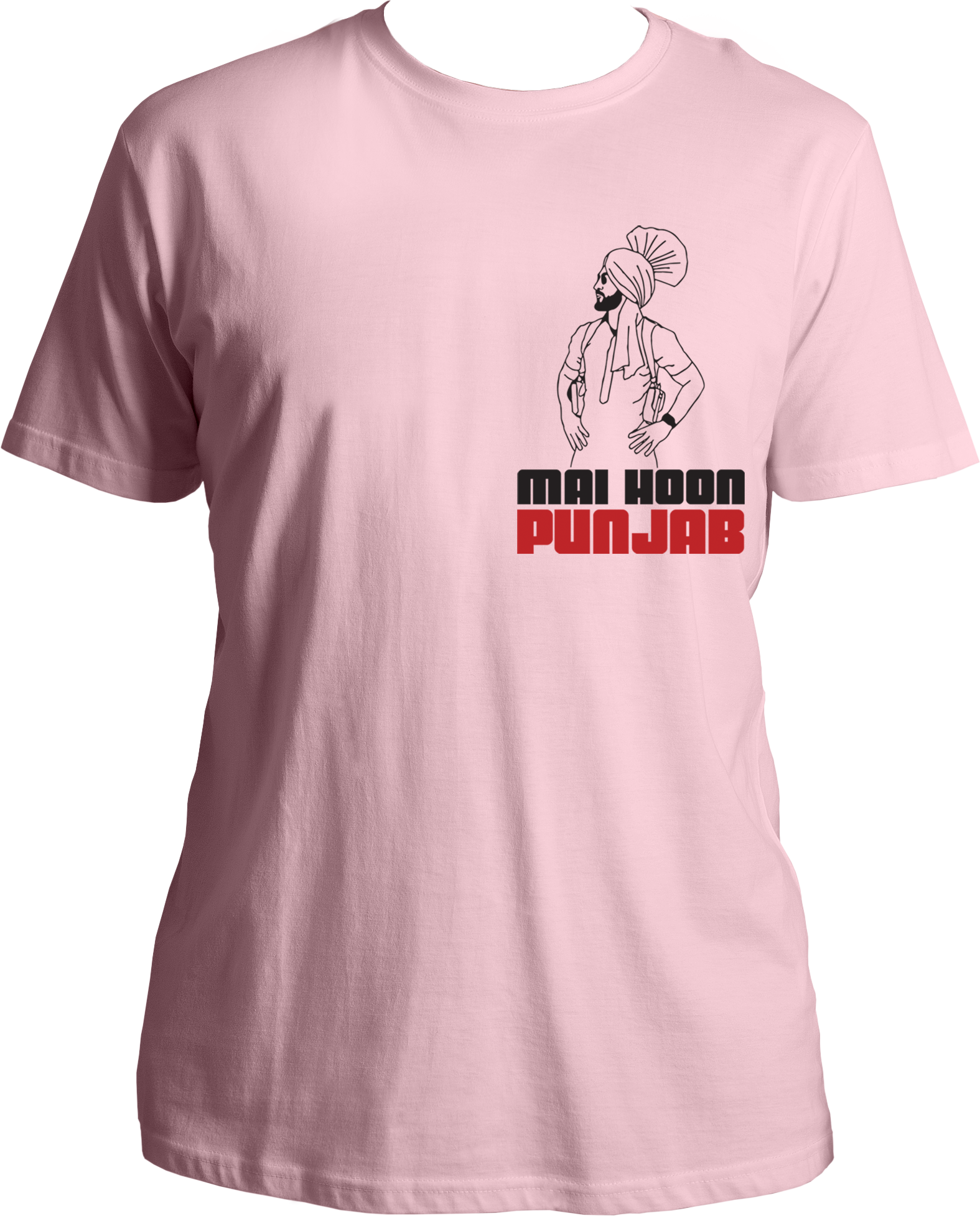 Mai Hoon Punjab Diljit Dosanjh Unisex T-Shirt featuring a bold statement about Punjabi pride, inspired by Diljit Dosanjh’s Dil-Luminati Concert Tour.