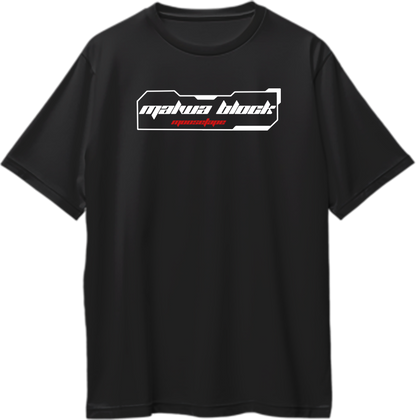 "Front view of Malwa Block oversized unisex t-shirt in casual streetwear style."