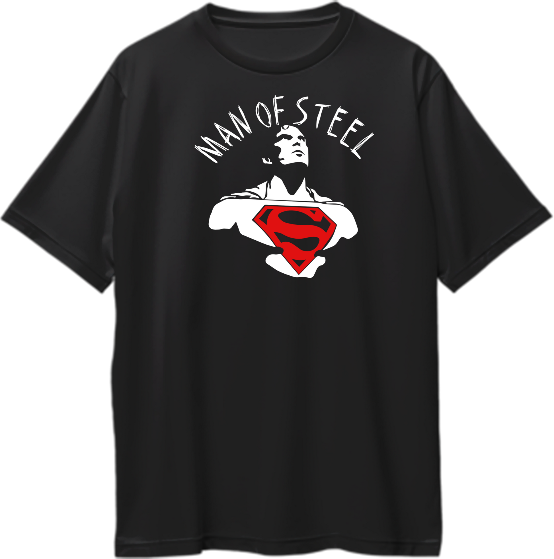 "Oversized unisex t-shirt featuring the iconic 'S' symbol of the Man of Steel, perfect for fans of the legendary hero."