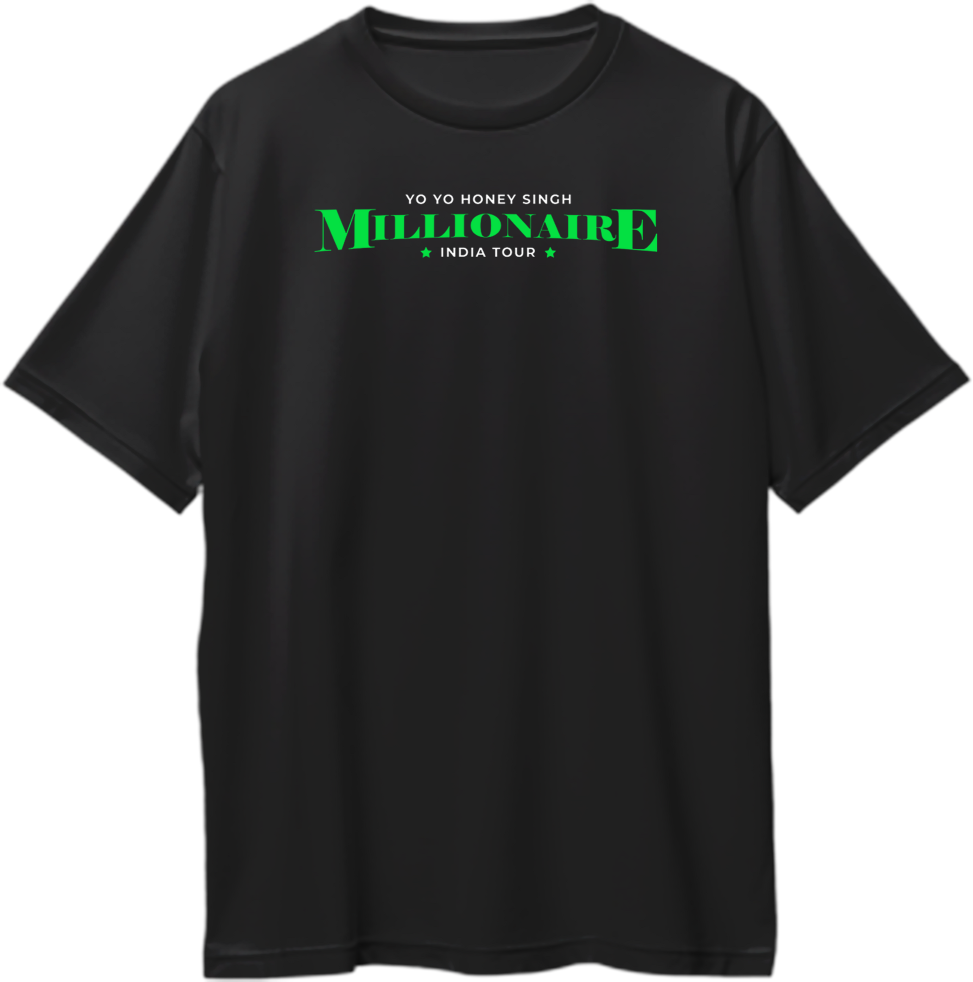 Millionaire Yo Yo Honey Singh Tour Oversized Unisex T-Shirt – Premium oversized hip-hop streetwear for true fans. Available now on Garrari.com!