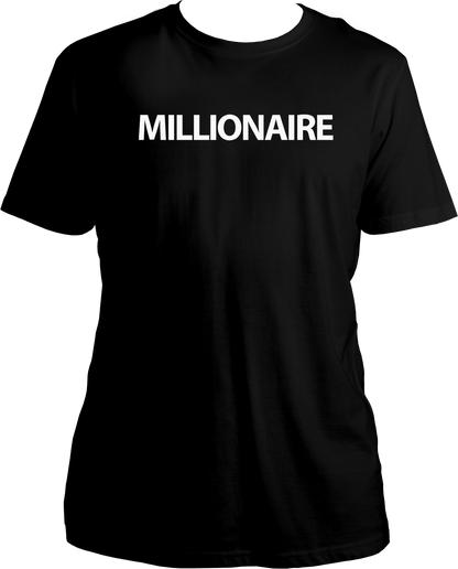 Millionaire Unisex T-Shirt – Hip-hop streetwear inspired by Yo Yo Honey Singh’s hit song ‘Millionaire’. Limited edition merch, available now on Garrari.com.