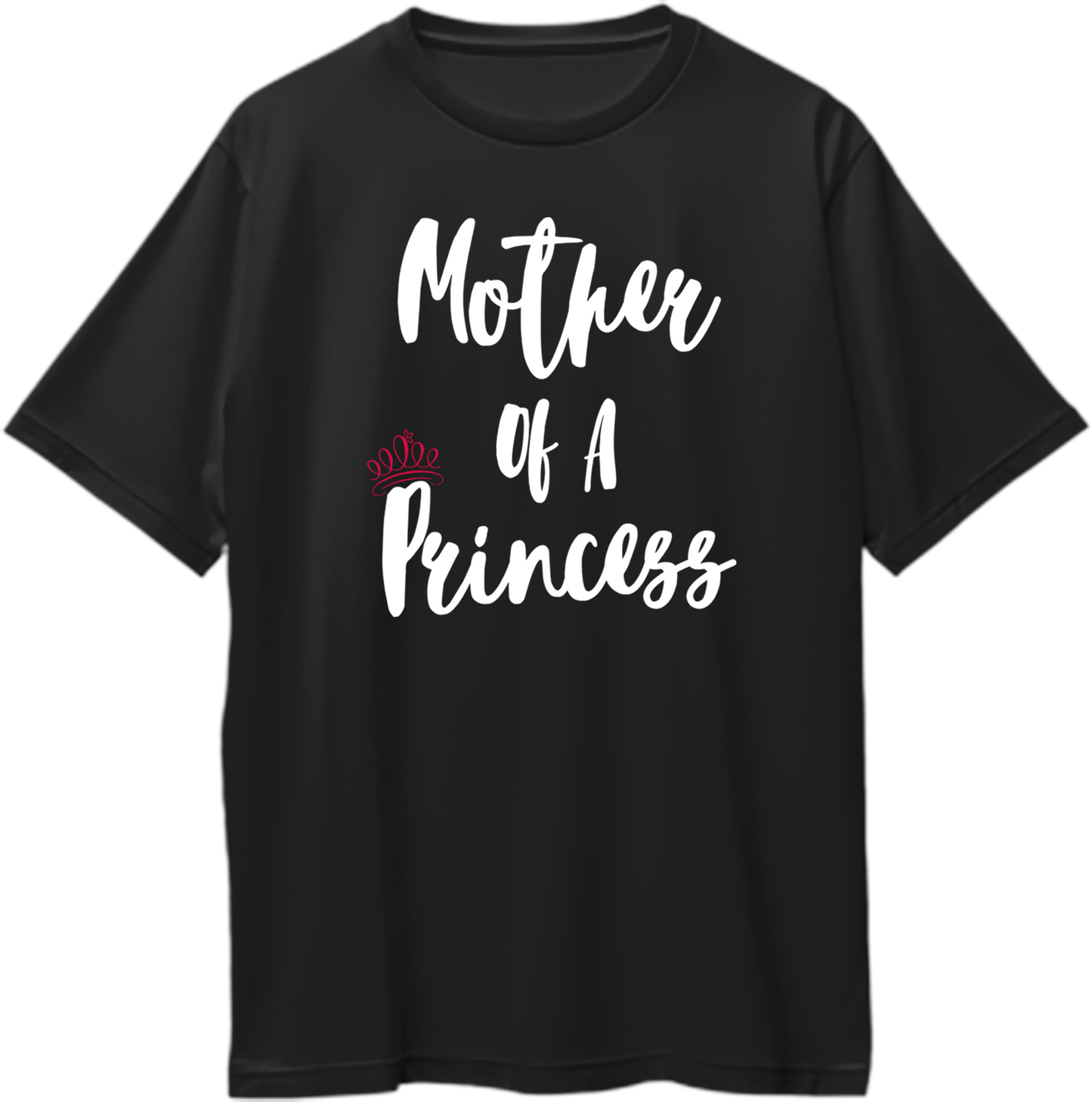 mother of a princess oversized black t shirt girl mom relaxed fit tee