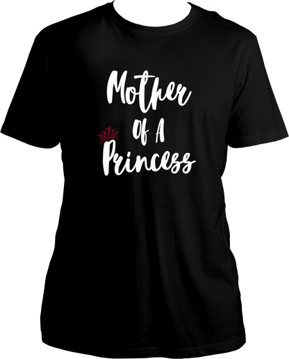 mother of a princess unisex black t shirt girl mom gift for mom