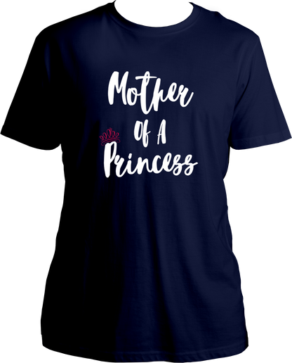 mother of a princess unisex navy blue t shirt girl mom gift for mom