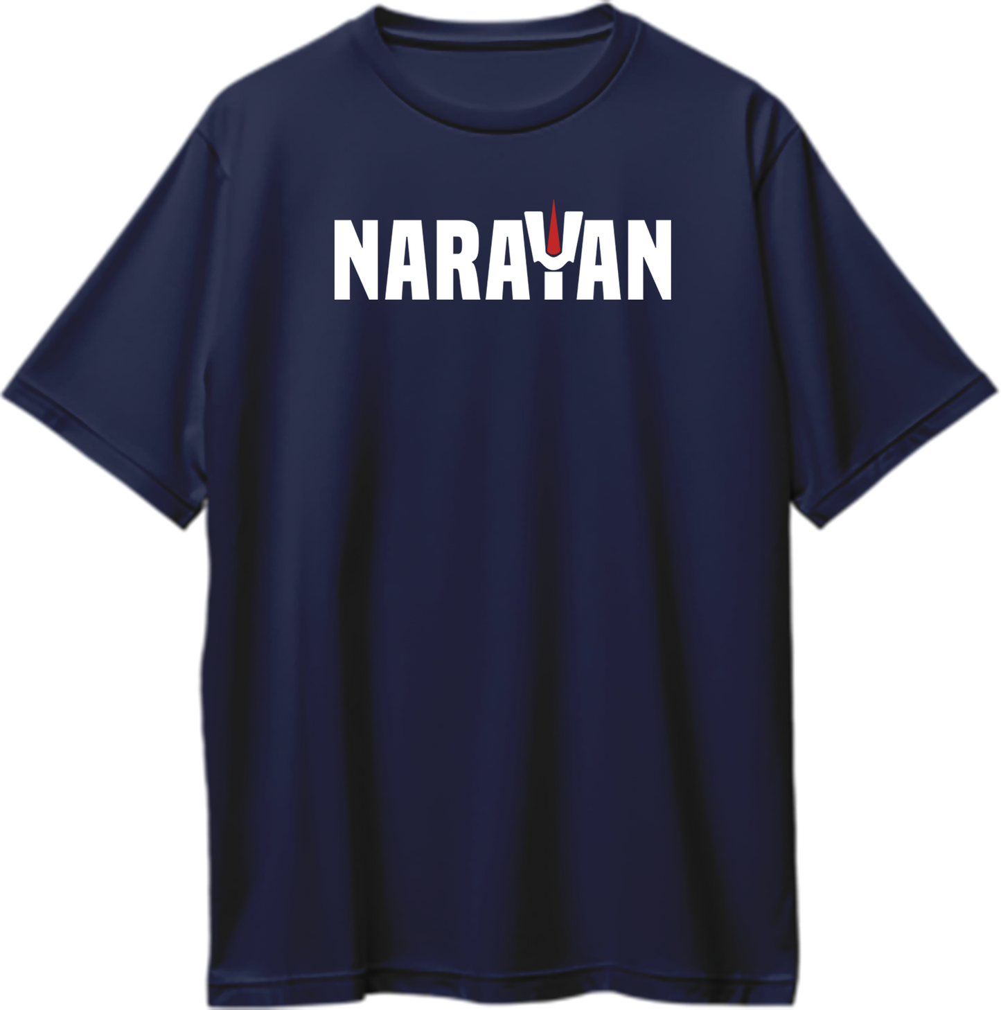 Narayan Oversized Unisex T-Shirt featuring a devotional design with a mantra invoking Lord Vishnu’s blessings, perfect for spiritual wear.