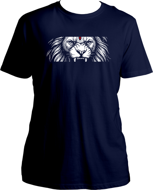 Hindu mythology inspired Narasimha graphic t-shirt for men and women