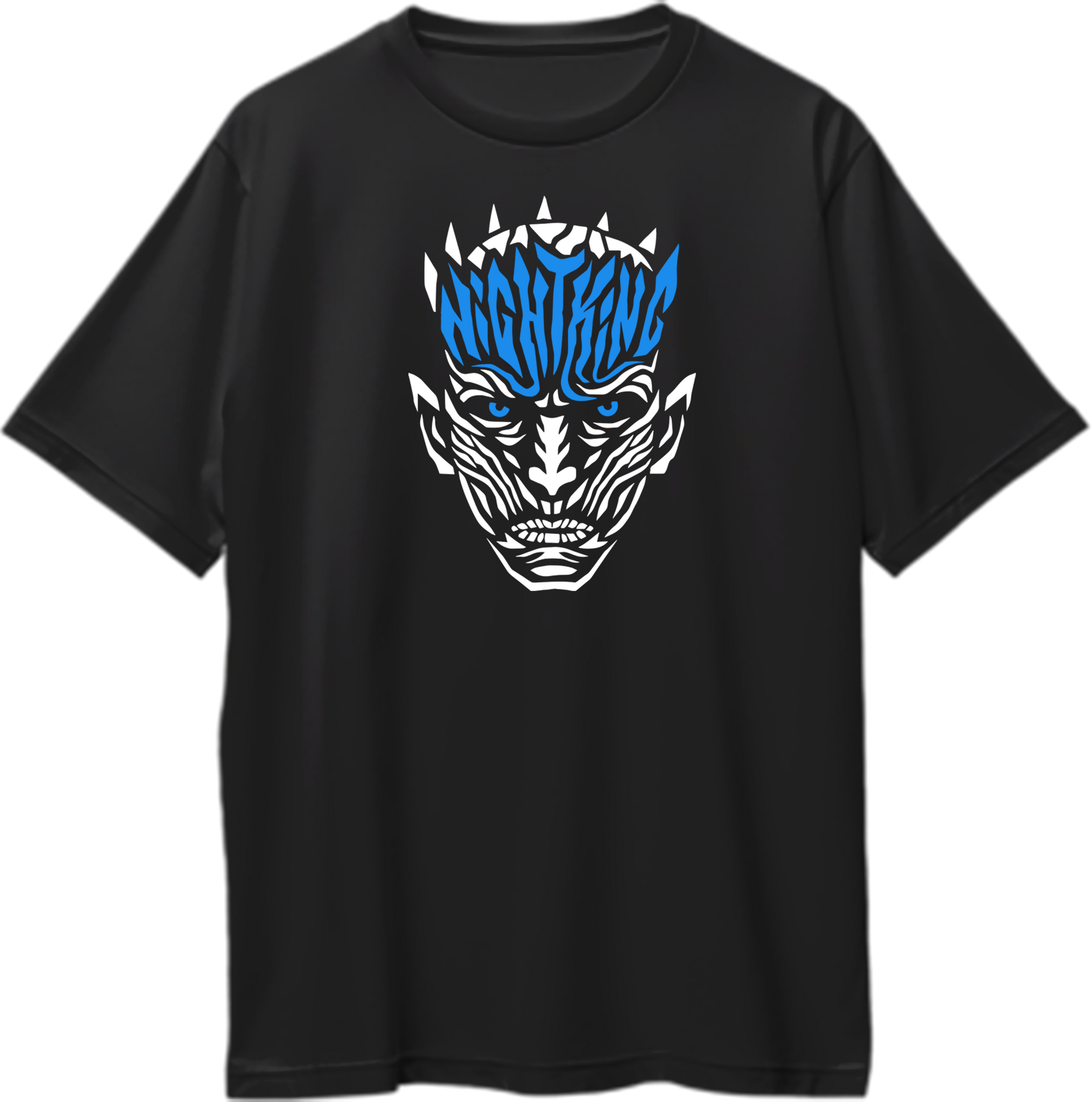 Oversized unisex t-shirt featuring the Night King from Game of Thrones and House of the Dragon.