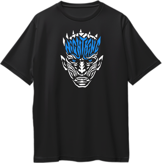 Oversized unisex t-shirt featuring the Night King from Game of Thrones and House of the Dragon.