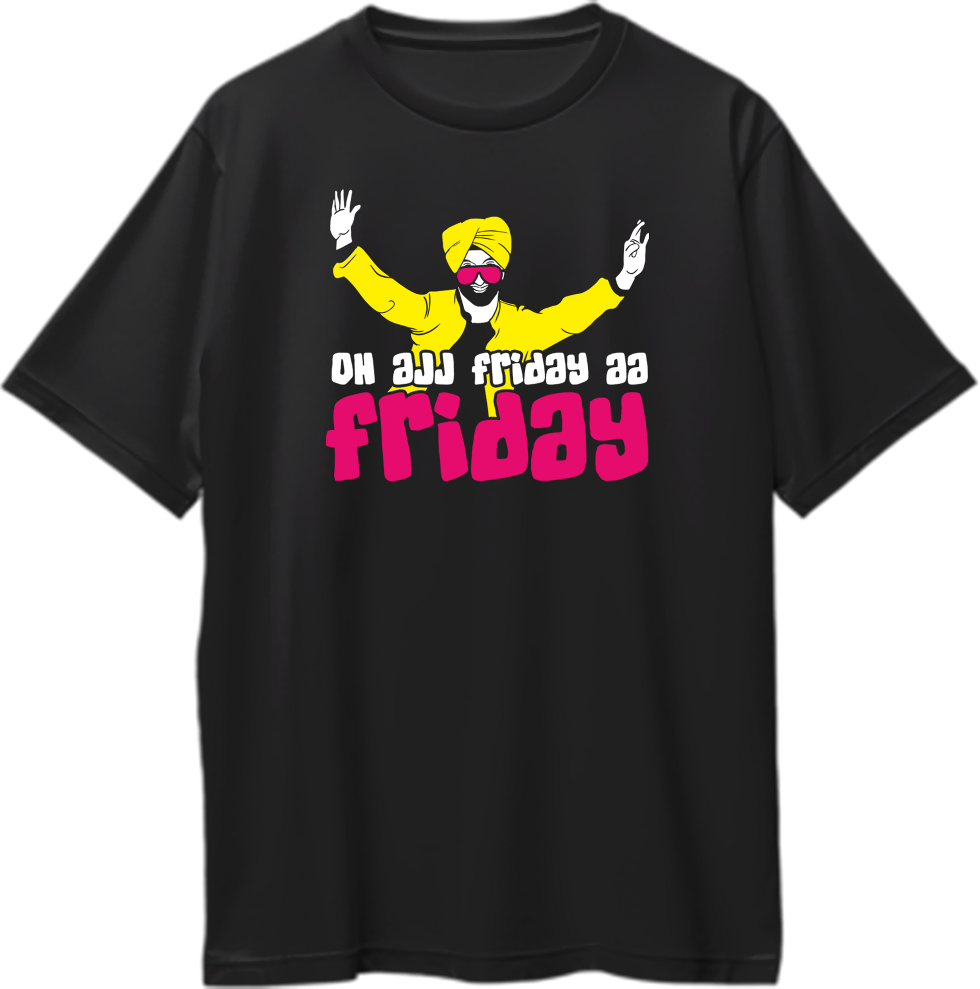 Oh Ajj Friday Aa Diljit Dosanjh Oversized Unisex T-Shirt with bold typography celebrating Diljit’s Friday energy and fan connection.