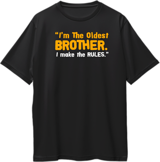 Oldest Brother Oversized T-Shirt – Funny gift idea for Rakhi, Bhai Dooj & birthdays