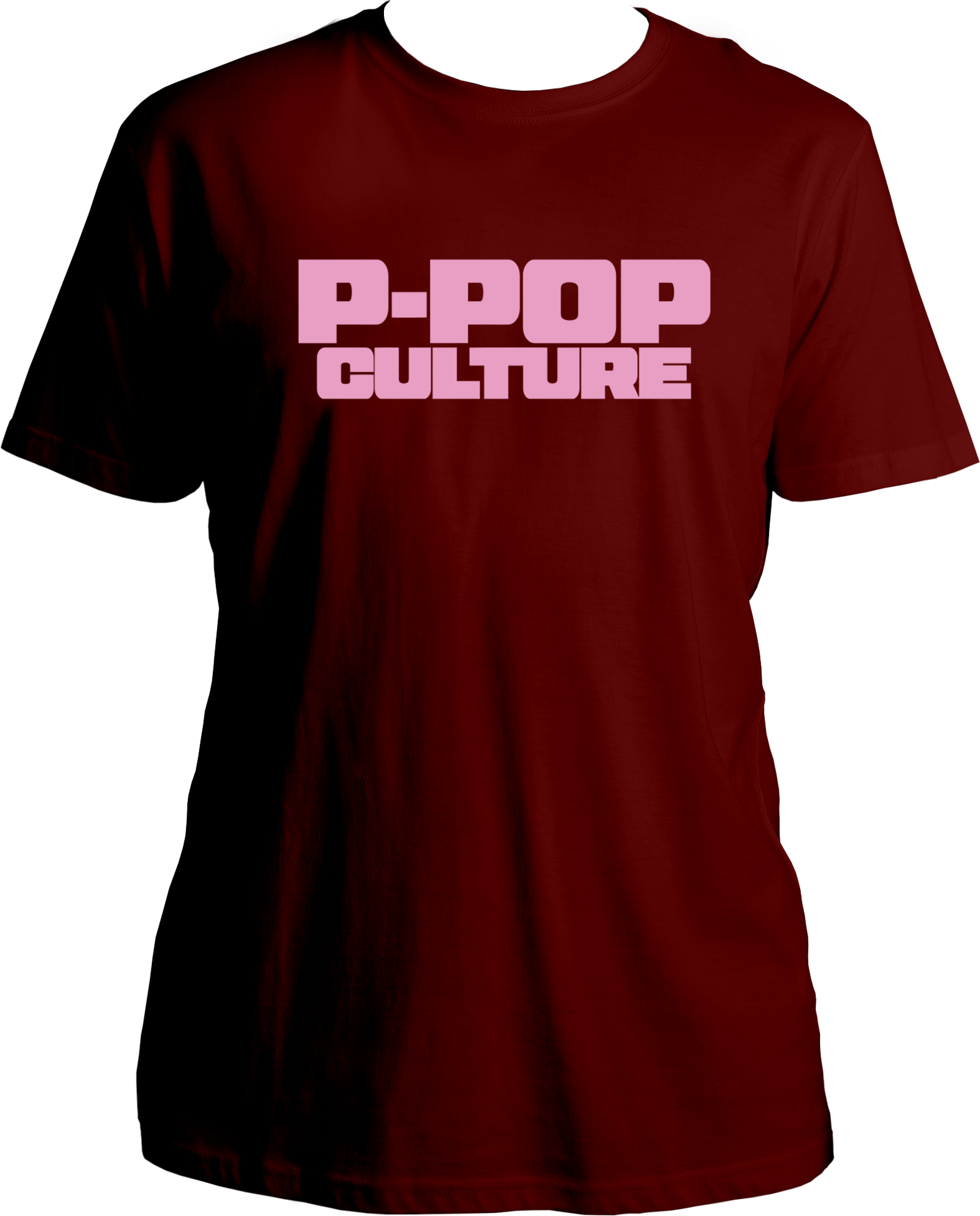 unisex T-shirt with soft pink bold P-POP CULTURE text inspired by Punjabi pop culture and Karan Aujla.