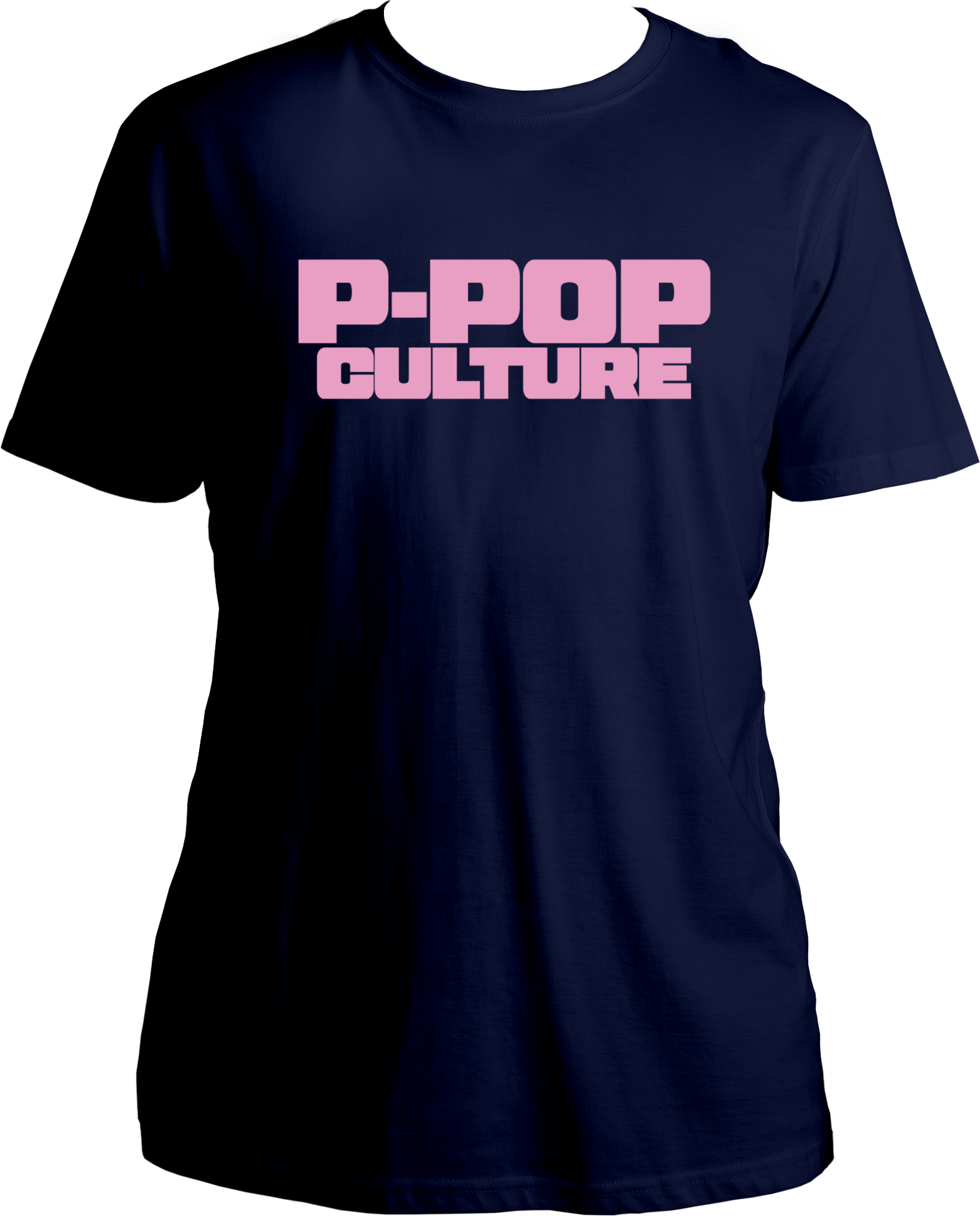 unisex T-shirt with soft pink bold P-POP CULTURE text inspired by Punjabi pop culture and Karan Aujla.