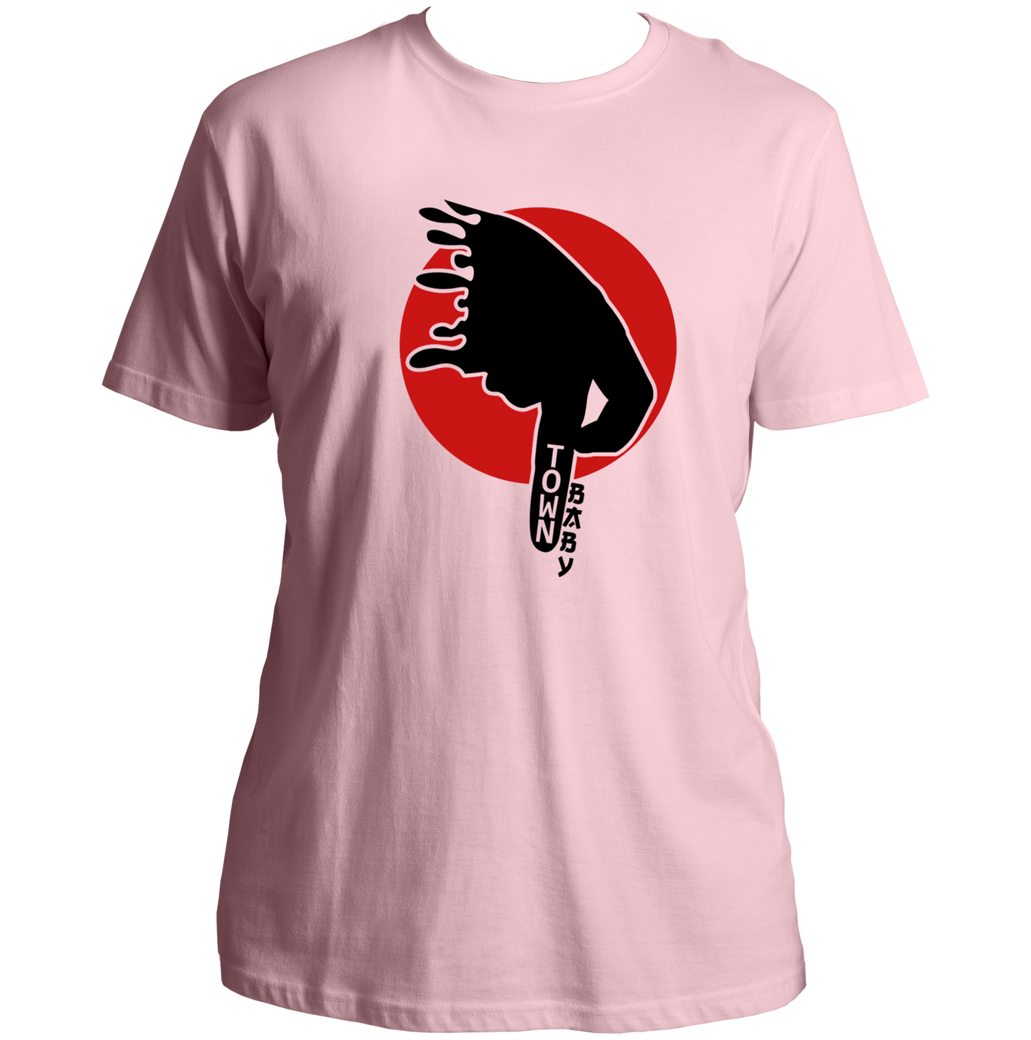 Baby Pink P Town Baby Unisex T-Shirt with Pune hip-hop inspired artwork by Garrari