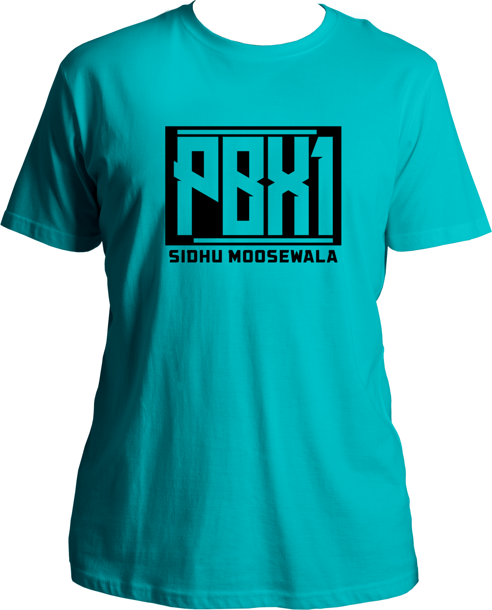 pbx 1 sidhu moose wala aqua blue regular fit unisex t shirt punjabi fanwear