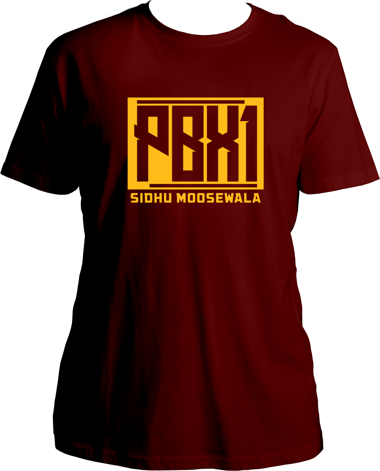 pbx 1 sidhu moose wala maroon regular fit unisex t shirt punjabi fanwear