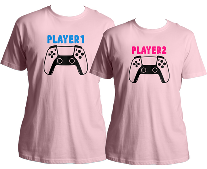 Player 1 Player 2 Bro-Sis Unisex T-Shirt  Combo