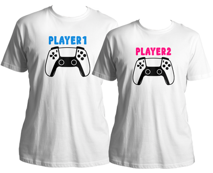 Player 1 Player 2 Bro-Sis Unisex T-Shirt  Combo