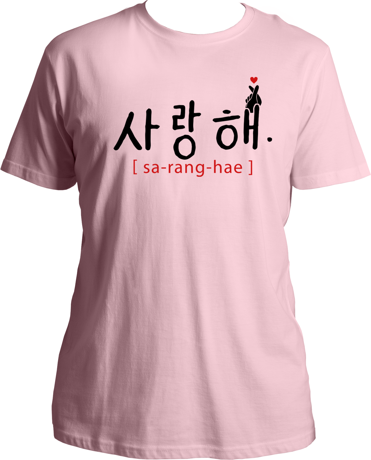 Show your love for Korean culture and K-pop with our Saranghae unisex t-shirts! Made with 100% cotton for a comfortable fit, these tees are perfect for both Korean language enthusiasts and K-pop fans. With the best price around, this is a must-have addition to your wardrobe!