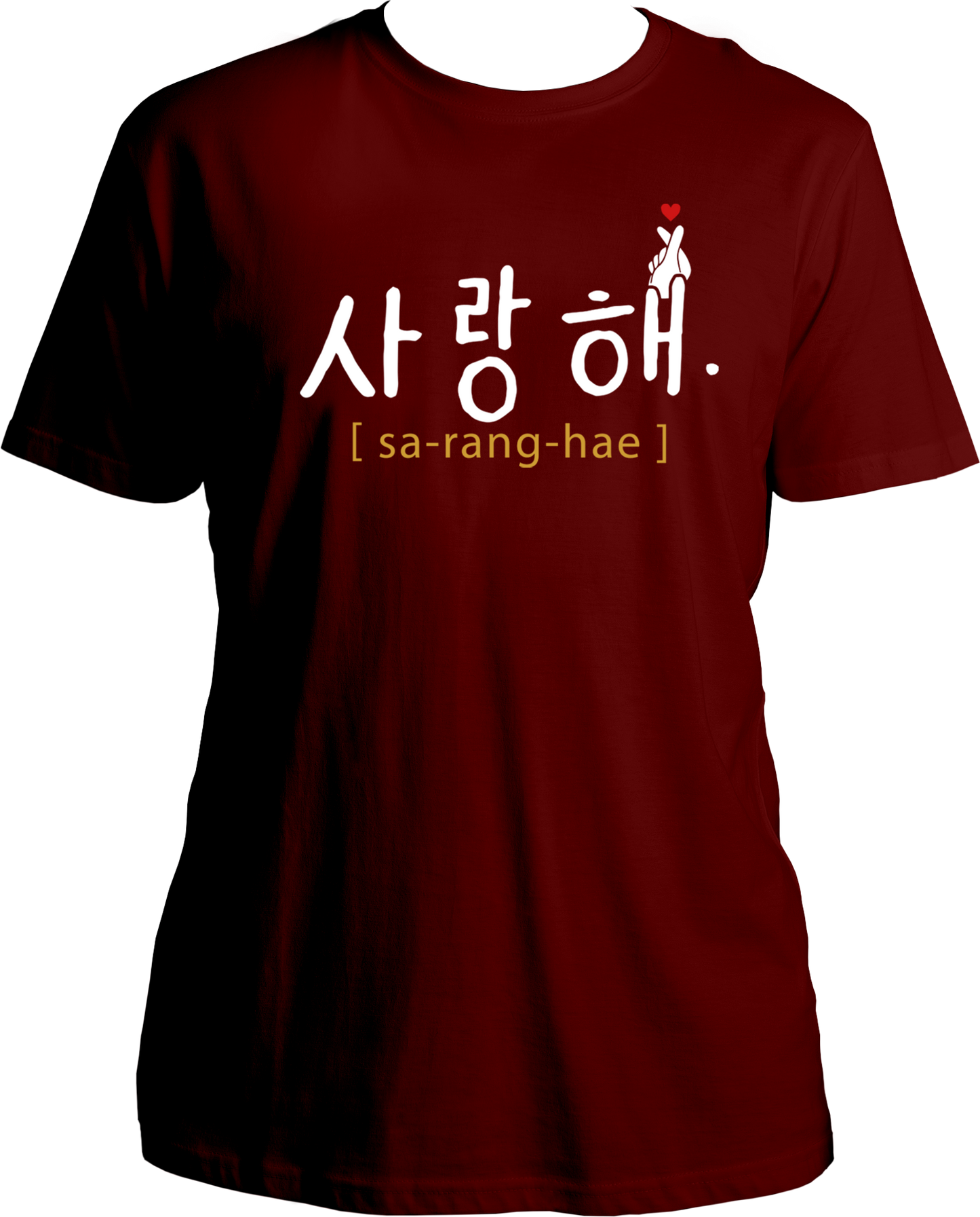 Show your love for Korean culture and K-pop with our Saranghae unisex t-shirts! Made with 100% cotton for a comfortable fit, these tees are perfect for both Korean language enthusiasts and K-pop fans. With the best price around, this is a must-have addition to your wardrobe!