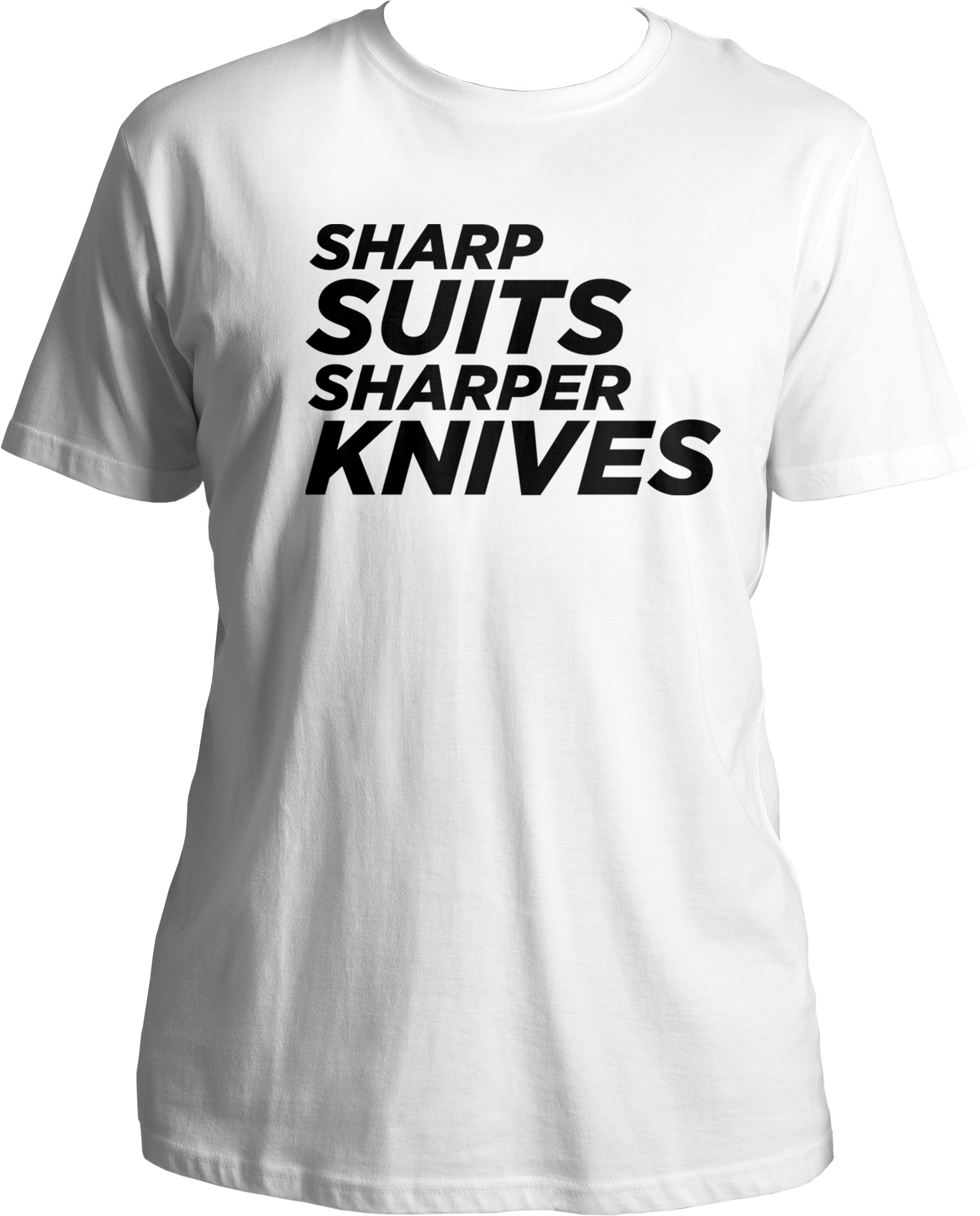 Crafted with comfort and style in mind, our Unisex Cotton Round Neck T-Shirt pays homage to the essence of The Gentlemen. Featuring a sleek design that reads "Sharp Suits Sharper Knives," this tee embodies the show's sophisticated yet edgy vibe. Made from high-quality cotton, it ensures a soft and breathable feel for all-day comfort.