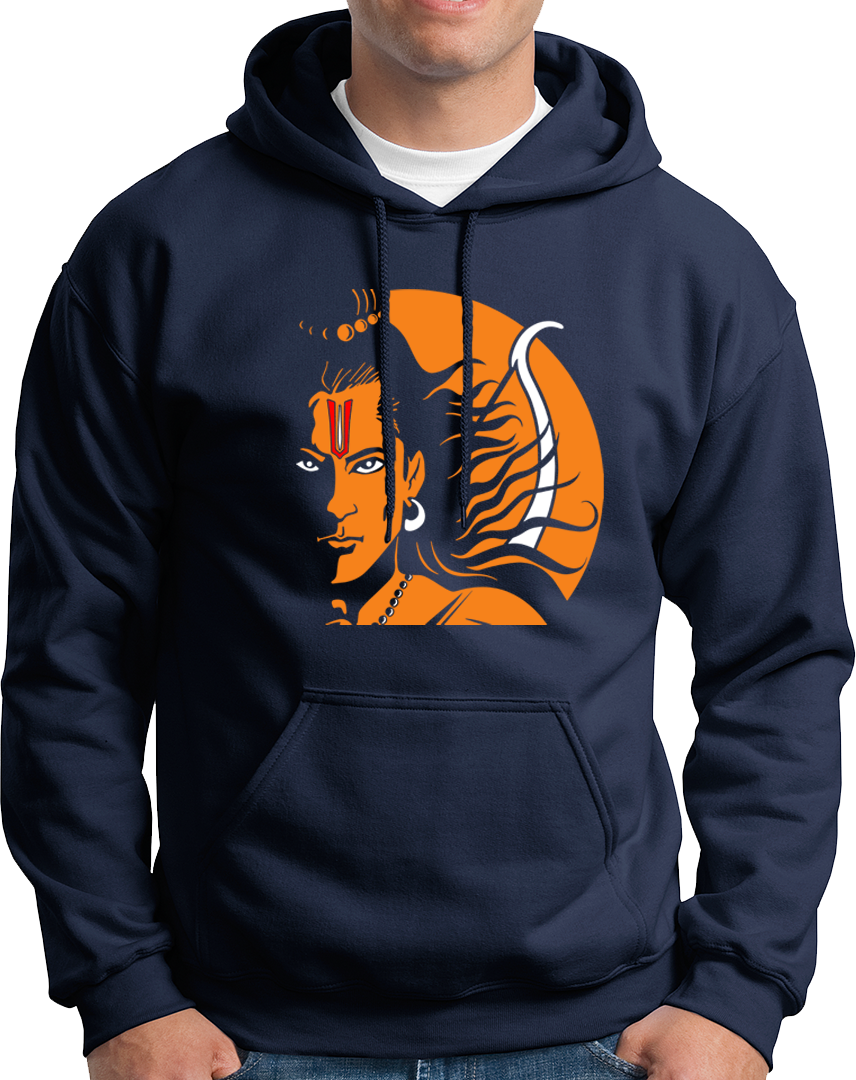 Get ready to welcome Prabhu Ram on January 22 with this Shri Ram Unisex Hoodie. Made for devotees, this cozy and warm hoodie is the perfect way to show your love and devotion. Choose from a wide range of devotional hoodies and be ready for Prabhu's arrival!