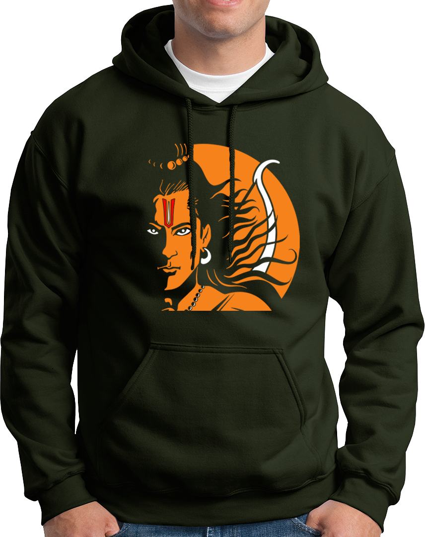 Get ready to welcome Prabhu Ram on January 22 with this Shri Ram Unisex Hoodie. Made for devotees, this cozy and warm hoodie is the perfect way to show your love and devotion. Choose from a wide range of devotional hoodies and be ready for Prabhu's arrival!