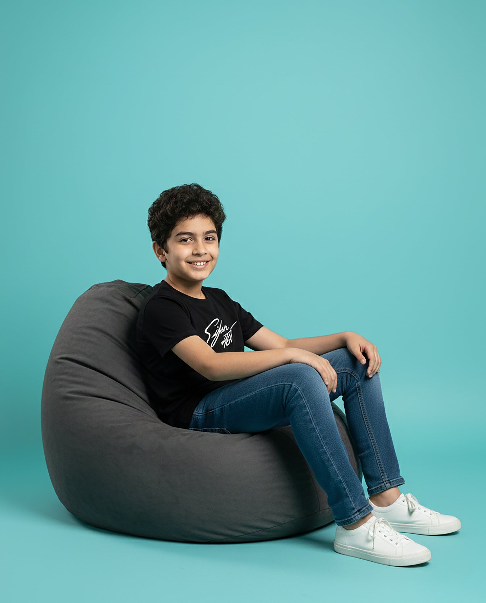 Black Sifar Safar Karan Aujla kids unisex t-shirt with Punjabi typography inspired by Punjabi music culture