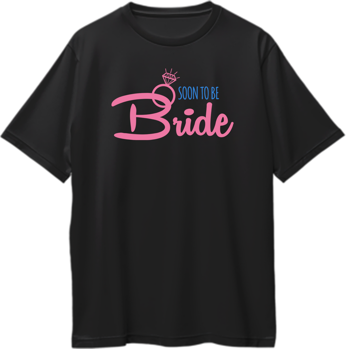 Black Soon To Be Bride Oversized T-Shirt by Garrari for bride-to-be girls’ trip and bridal weekend