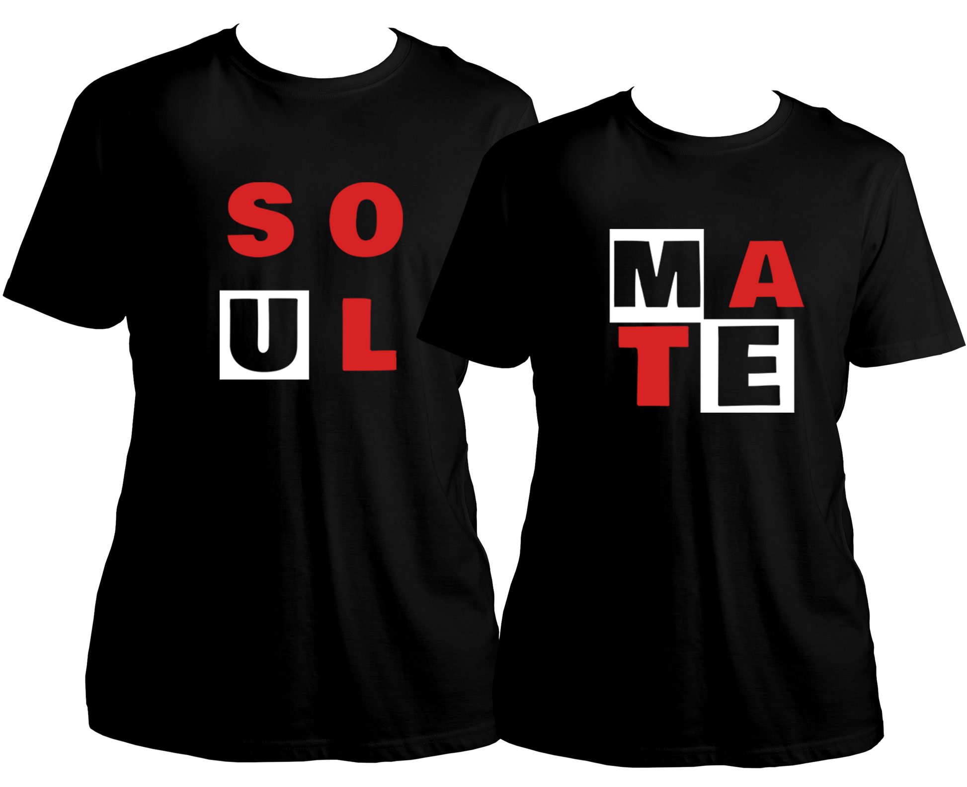 Celebrate your special bond with our Soul Mate Couple Combo Unisex T-Shirts. Made with 100% cotton and love, these specially designed t-shirts are perfect for anniversaries, outings, and Valentine's Day. Love is in the air with this amazing couple combo for both husband and wife, or boyfriend and girlfriend. Make us a part of your cherished memories!