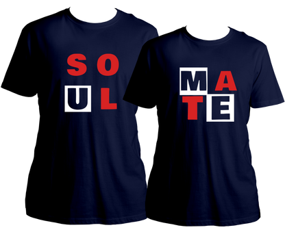 Celebrate your special bond with our Soul Mate Couple Combo Unisex T-Shirts. Made with 100% cotton and love, these specially designed t-shirts are perfect for anniversaries, outings, and Valentine's Day. Love is in the air with this amazing couple combo for both husband and wife, or boyfriend and girlfriend. Make us a part of your cherished memories!