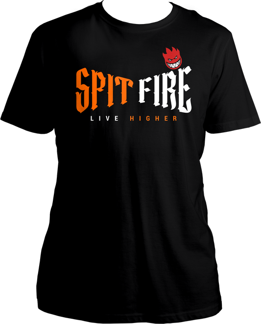 Unleash your inner fire with the KR$NA SPITFIRE LIVE HIGHER Unisex Cotton T-Shirt, a tribute to the indomitable spirit of one of hip-hop’s finest. Featuring the electrifying lines “SPITFIRE LIVE HIGHER,” this tee is designed for those who appreciate the raw talent and relentless energy that KR$NA brings to every track.